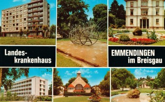 Postkarte Landeskrankenhaus, 1978