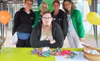 Infostand auf dem Stadtteilfest Bürkle-Bleiche