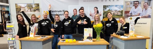 Stand des ZfP Emmendingen auf der Jobmesse "Gesundheit & Pflege" am 1./2. Februar 2023