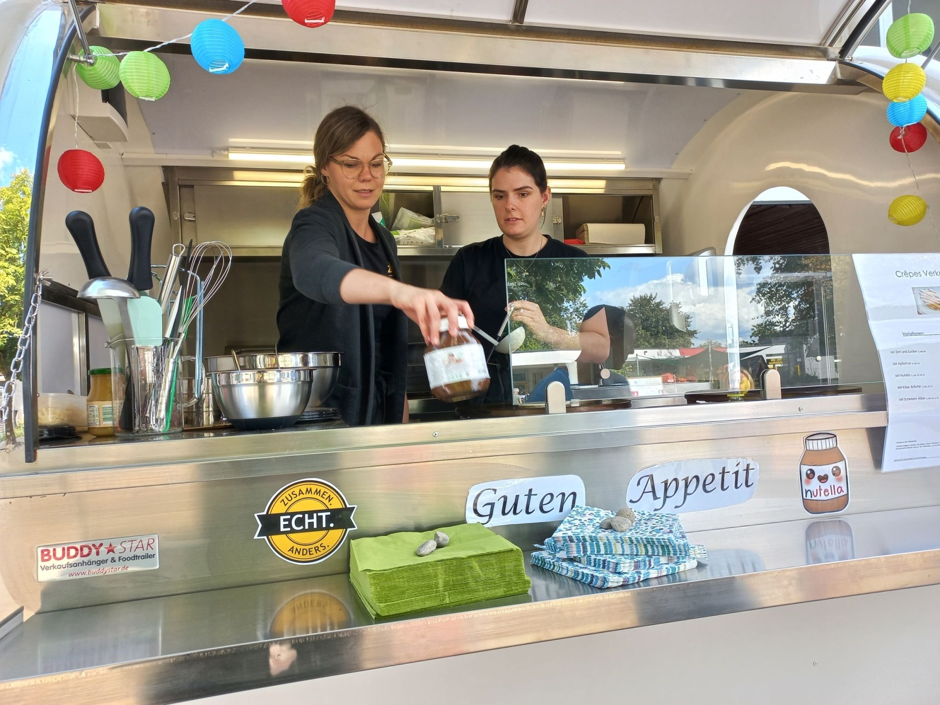 Crepesstand auf dem Stadtteilfest Bürkle-Bleiche