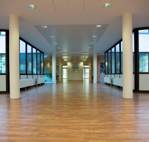 Blick in den Flur des Eingangsbereichs im Rollerhaus 